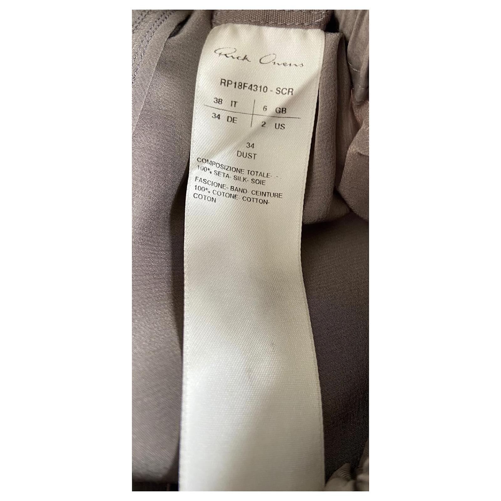Women's Rick Owens SS18 Sisyphus Dust Silk Pods Shorts
