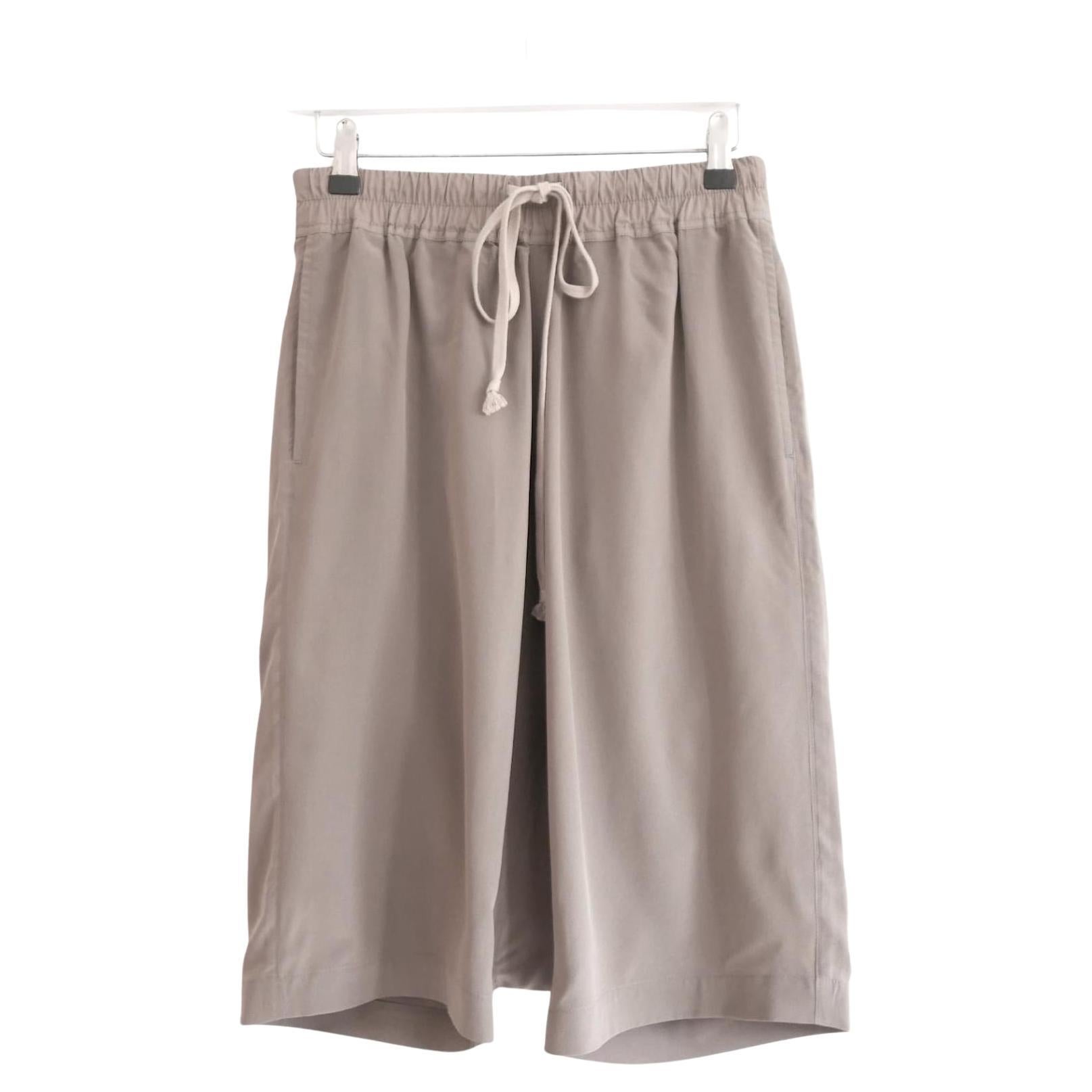 Rick Owens SS18 Sisyphus Dust Silk Pods Shorts For Sale