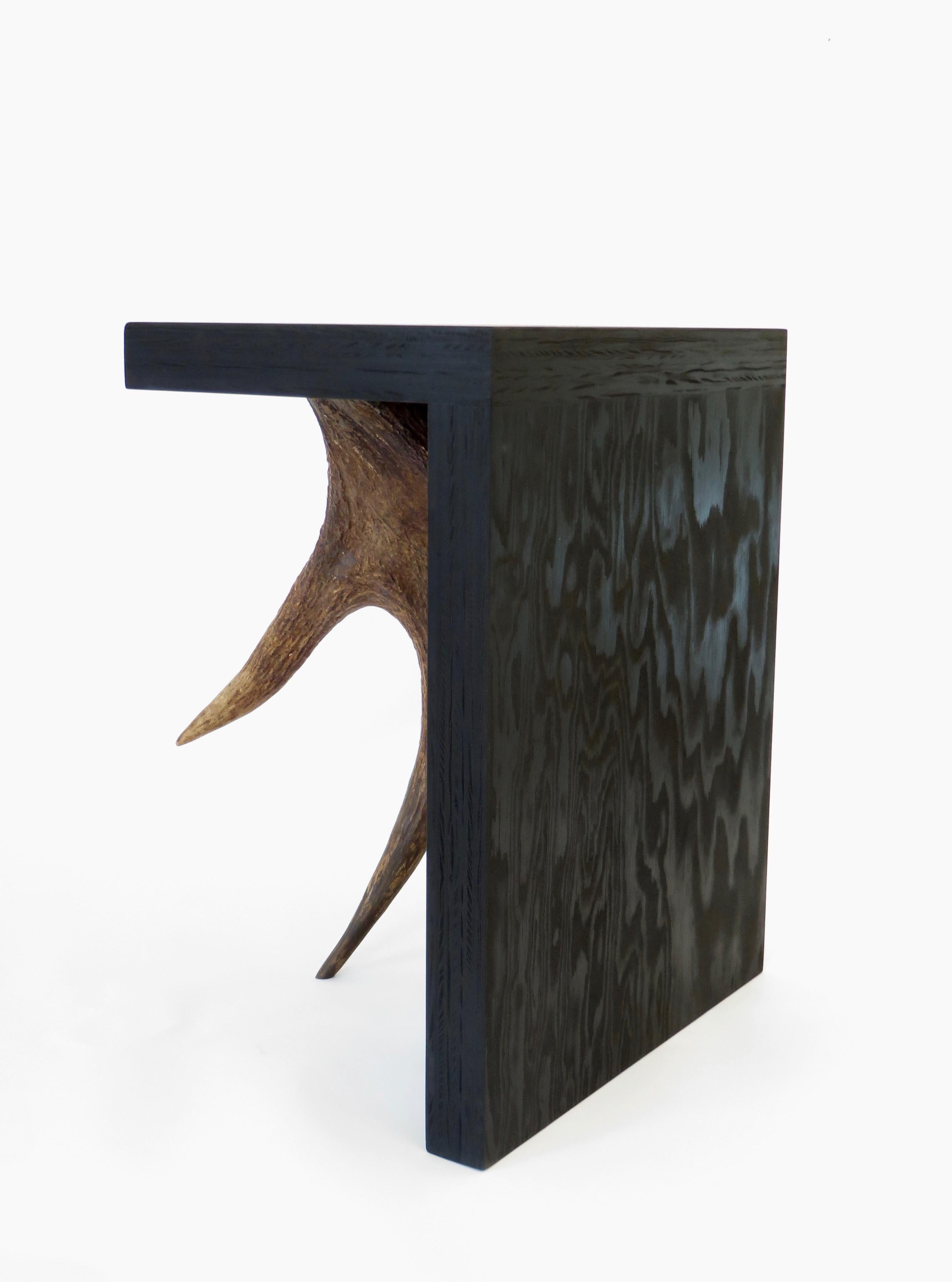 Plywood Rick Owens Stag T Stool in Black Stained Wood