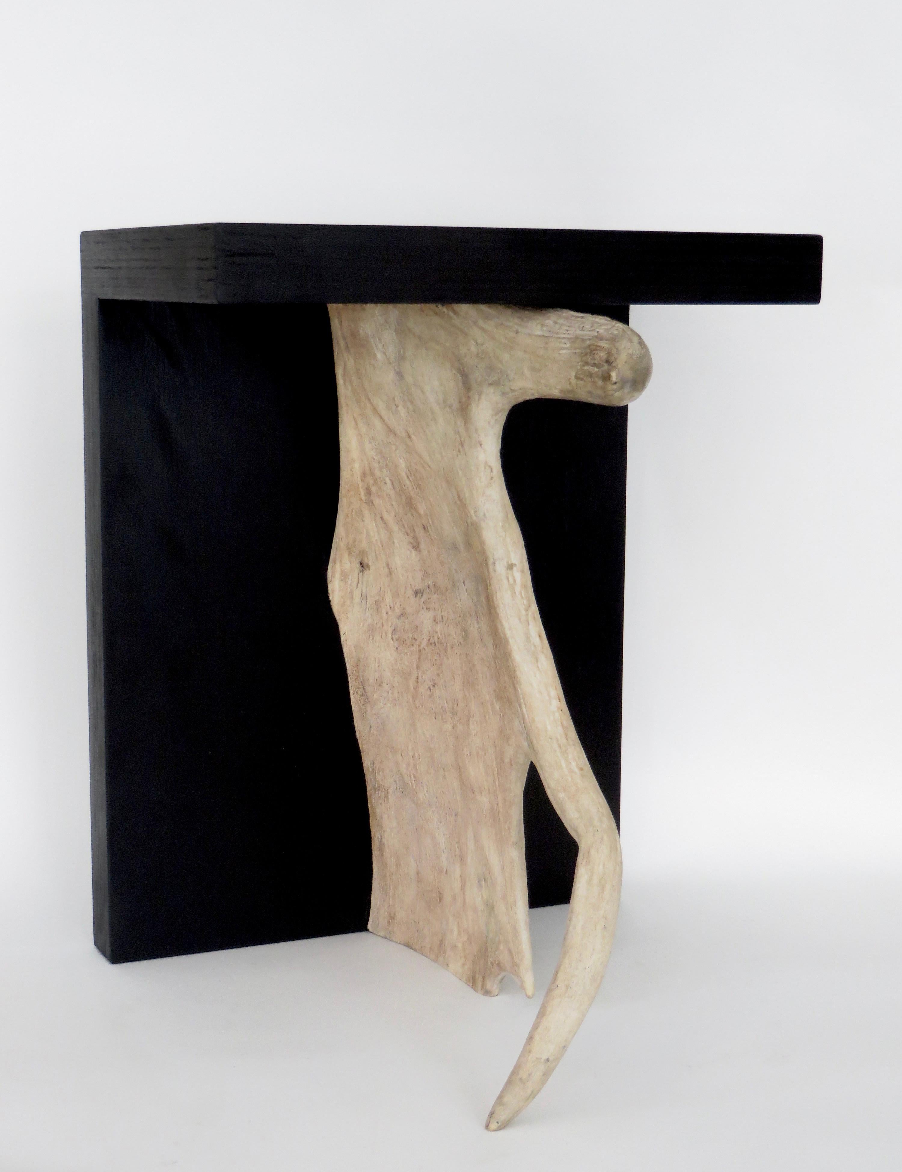 Antler Rick Owens Stag T Stool in Black Stained Wood