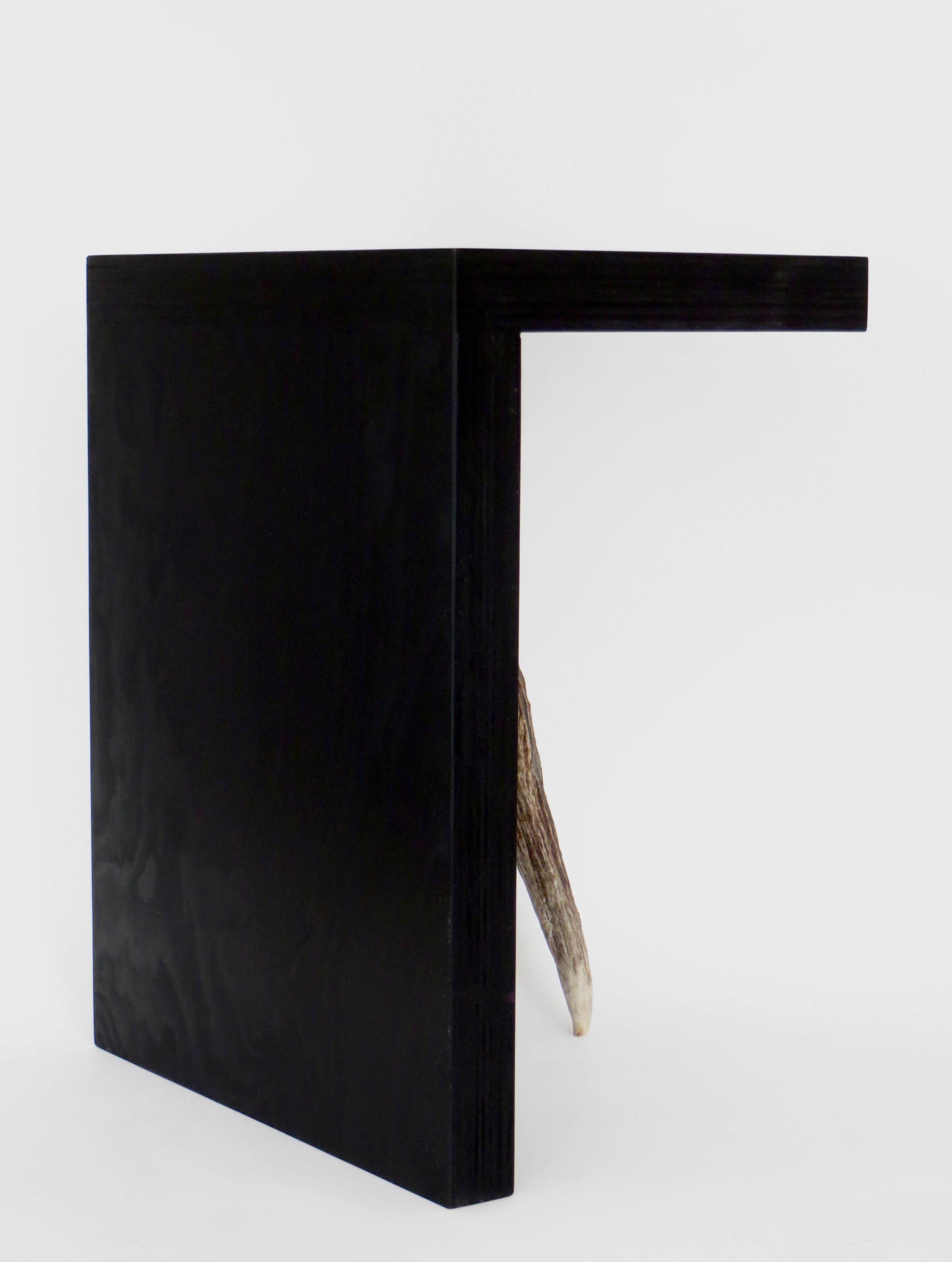 Plywood Rick Owens Stag T-Stool in Black Stained Wood