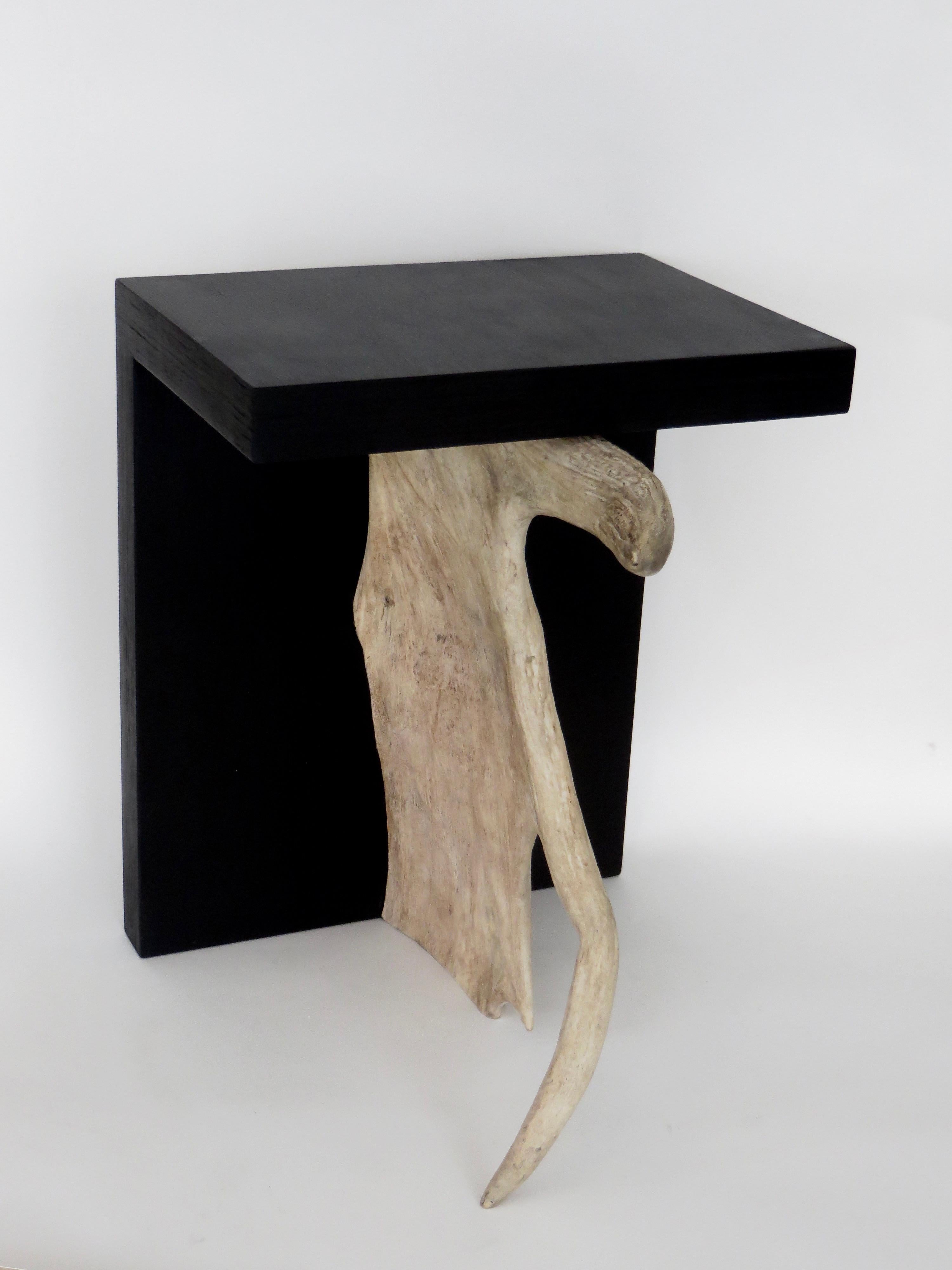 Rick Owens Stag T Stool in Black Stained Wood 1