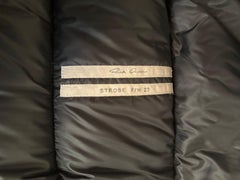 Rick Owens Strobe FW22 Black Gimp Down Puffer Vest Sz IT 52 US 42 LG Full Zip-up