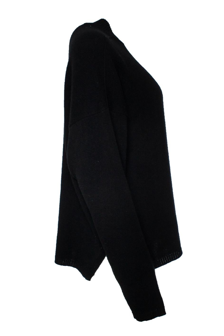 Rick Owens, Strobe FW22 black sweater In Good Condition For Sale In AMSTERDAM, NL