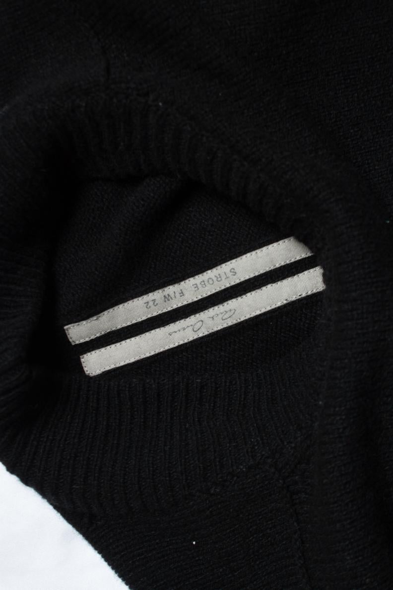 Women's Rick Owens, Strobe FW22 black sweater For Sale