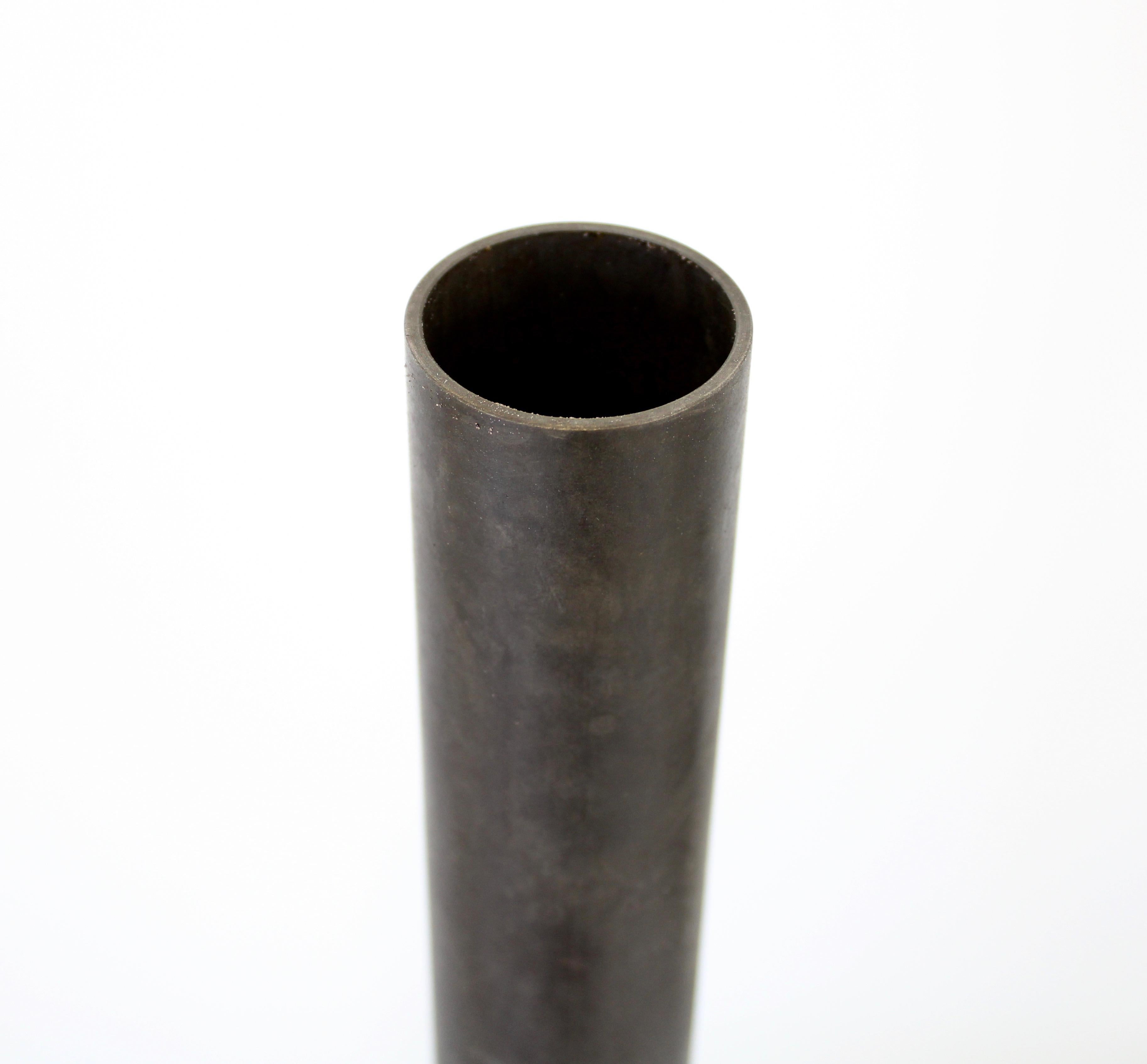 Rick Owens Swan Neck Cast Bronze Vase Nitrate Patina For Sale 3