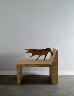 Rick Owens "Tomb Stag Bench" aus Sperrholz:: 2000er Jahre
