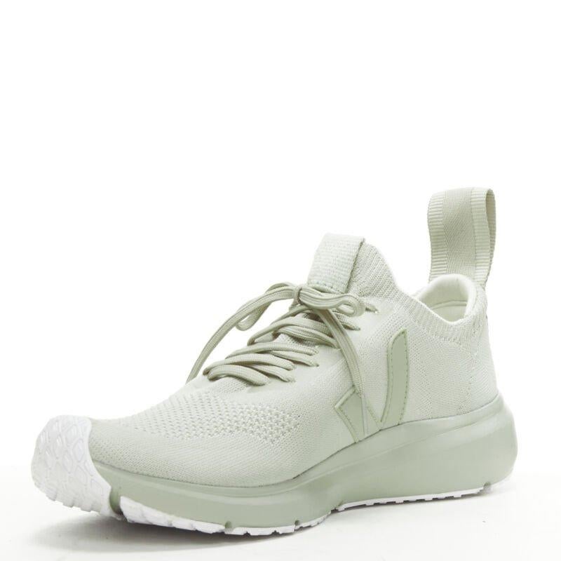 Men's RICK OWENS VEJA Runner Style 2 V-Knit Oyster grey sneaker EU41 For Sale