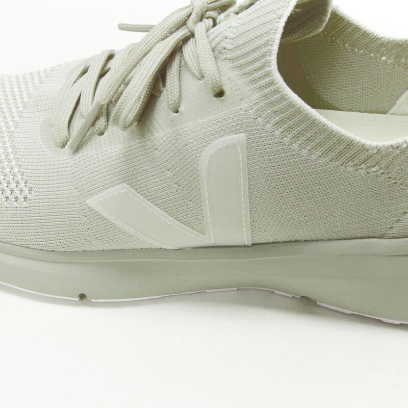 RICK OWENS VEJA Runner Style 2 V-Knit Oyster grey sneaker EU41 For Sale 3