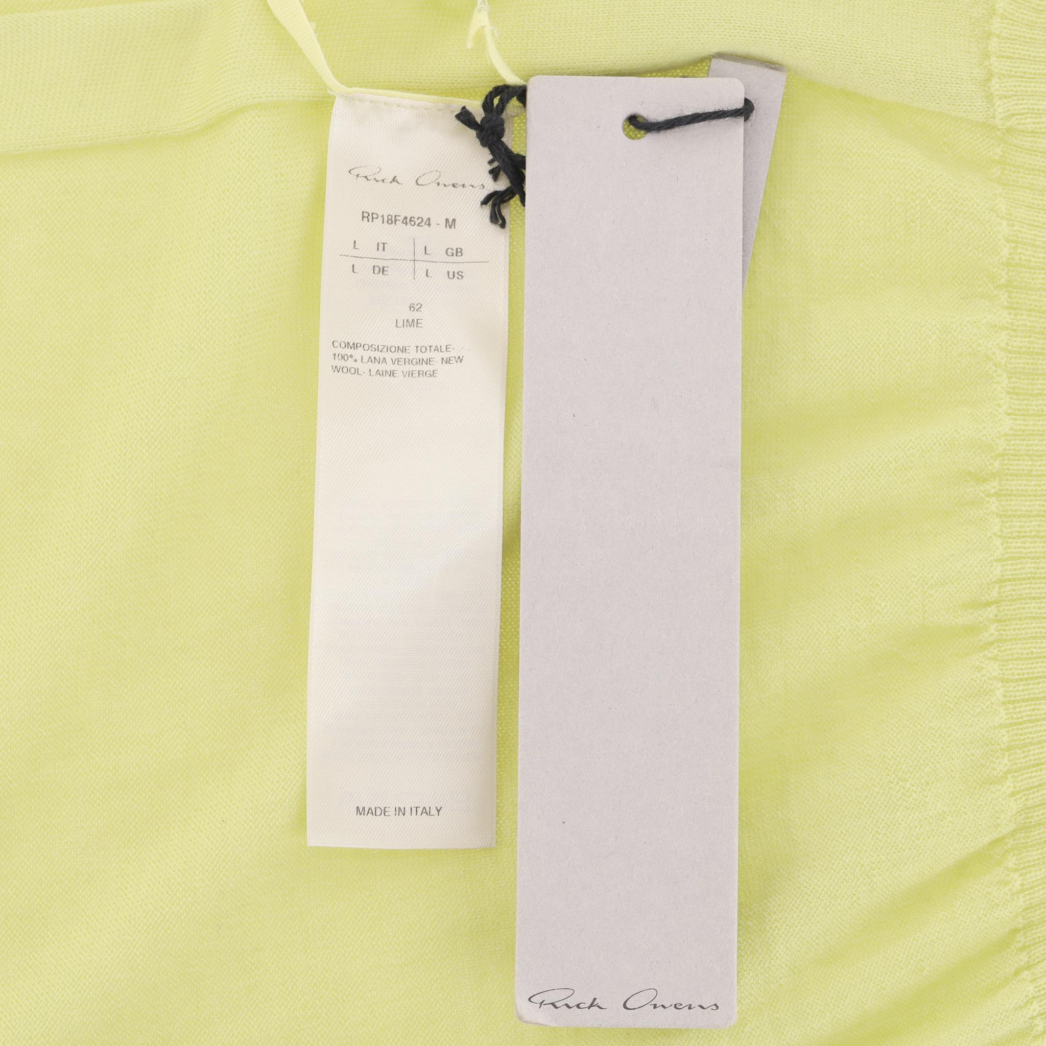 Pull en laine vierge Rick Owens en vente 1