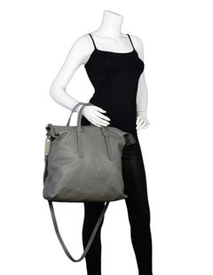 Rick Owens Walrus Grey Leather Tote Bag rt $1, 495