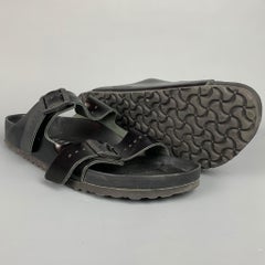 RICK OWENS x BIRKENSTOCK Arizona Size 12 Black Leather Sandals