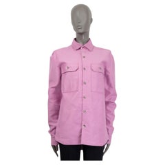 RICK OWNES lilac cotton OVERSIZED OUTTERSHIRT Jacket S