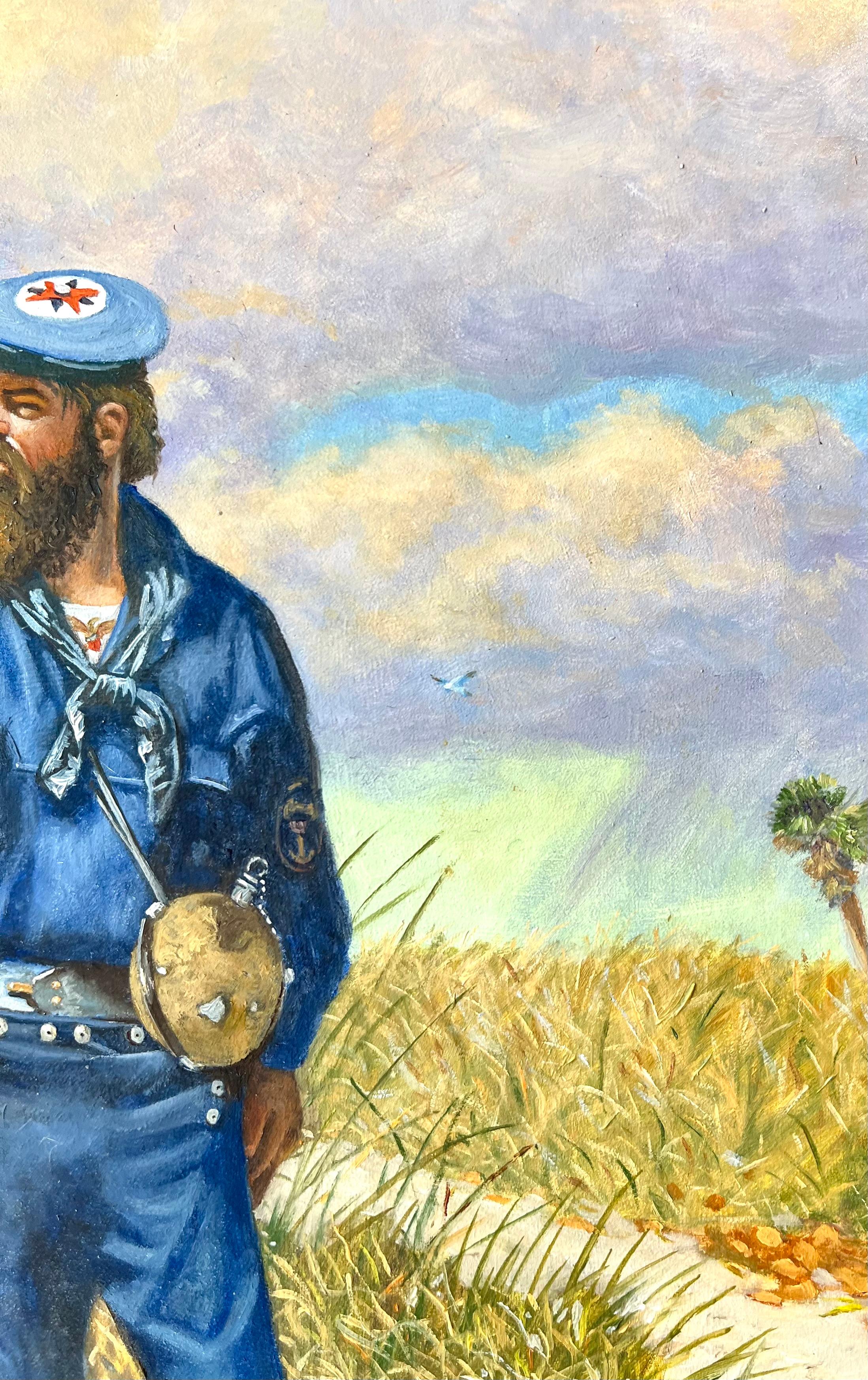 Portrait d'un marin de l'Union de la guerre civile intitulé 