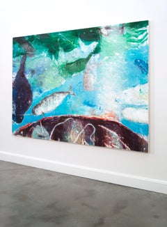 Above the Beach 7 - painting, acrylic on canvas