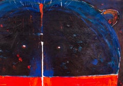 Fire Face Grizzly - colourful, animal, indigenous, figurative, acrylic on canvas