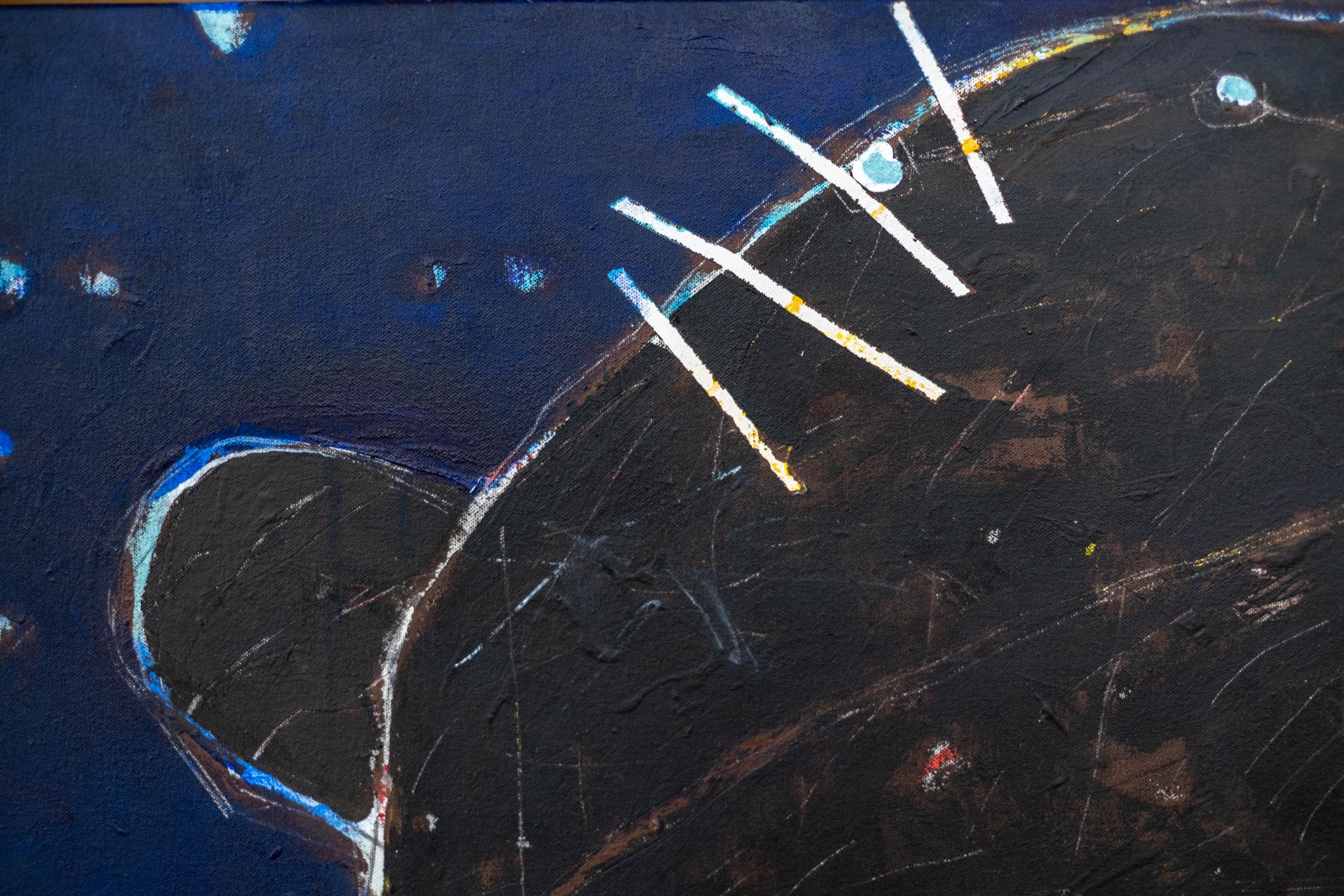 Grizzly in Ursa Major - oso, indígena, figurativo, acrílico sobre lienzo en venta 4