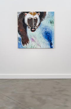 Wolverine - Acrylic Painting, Indigenous, Signed