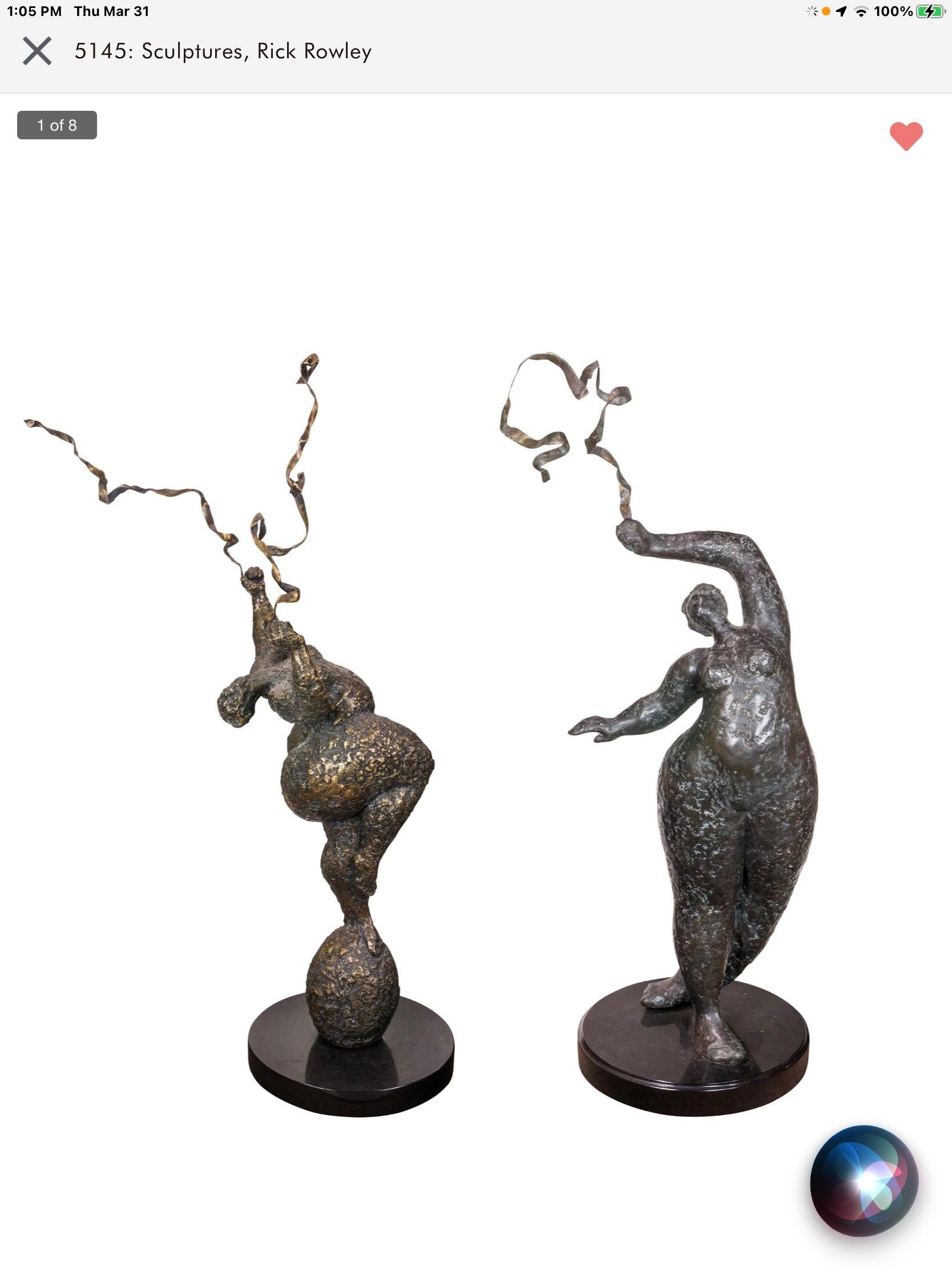 Ramona Rowley Large Bronze Sculpture Nude Dancing For Sale 11
