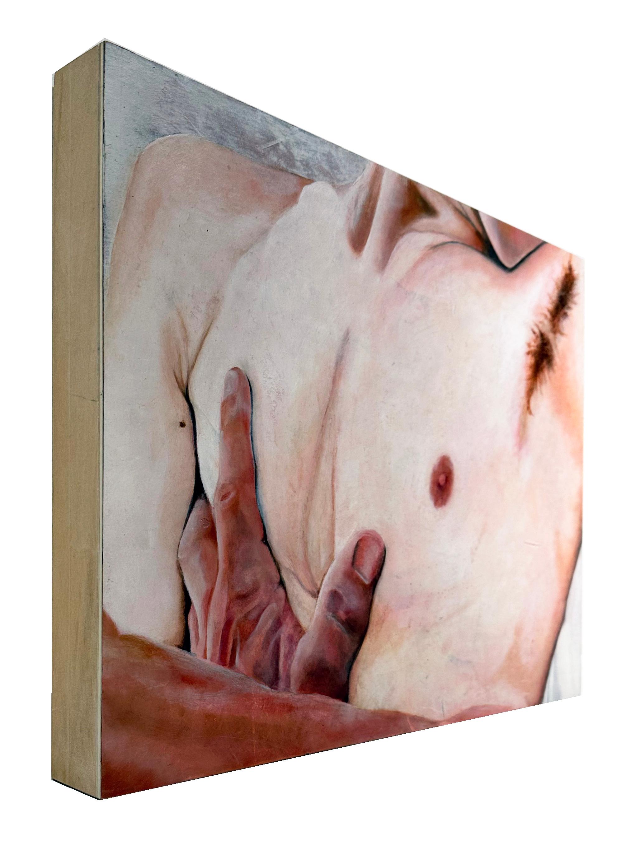 Le loro perdite e le loro speranze - Figure nude, ritratto intimo di una coppia - Painting di Rick Sindt