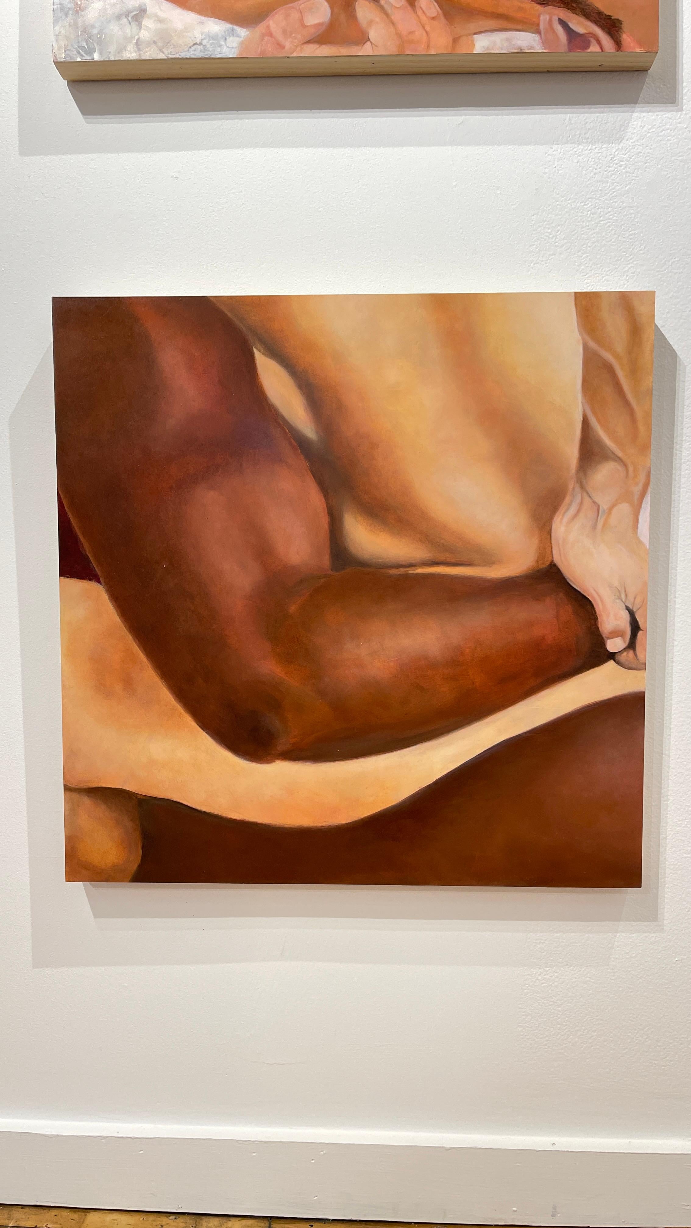 We Can Try Again - Figure nude, ritratto intimo di una coppia - Painting di Rick Sindt