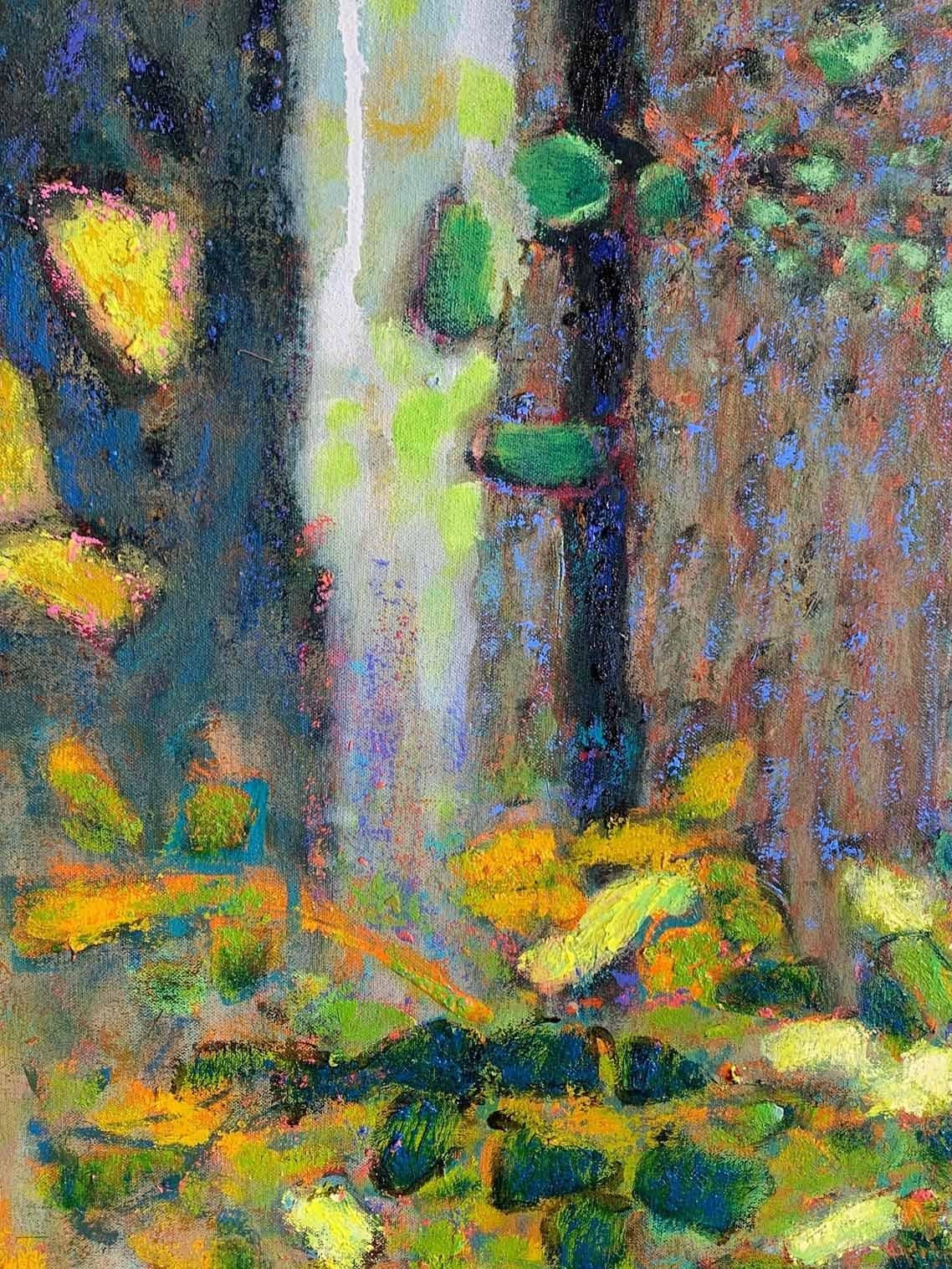 Autumnal Blend - Post-Impressionist Painting by Rick Stevens