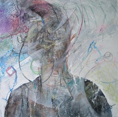Portrait no.10, Painting, Acrylic on MDF Panel