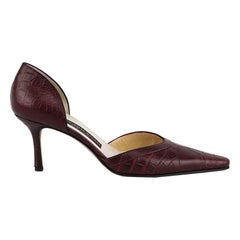 Rickard Shah D'orsay Crocodile Pumps EU 38 UK 5 US 8