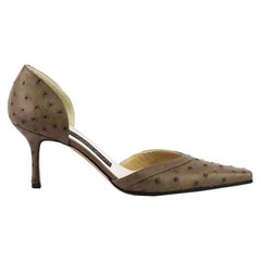 Rickard Shah D'orsay Ostrich Pumps EU 38 UK 5 US 8