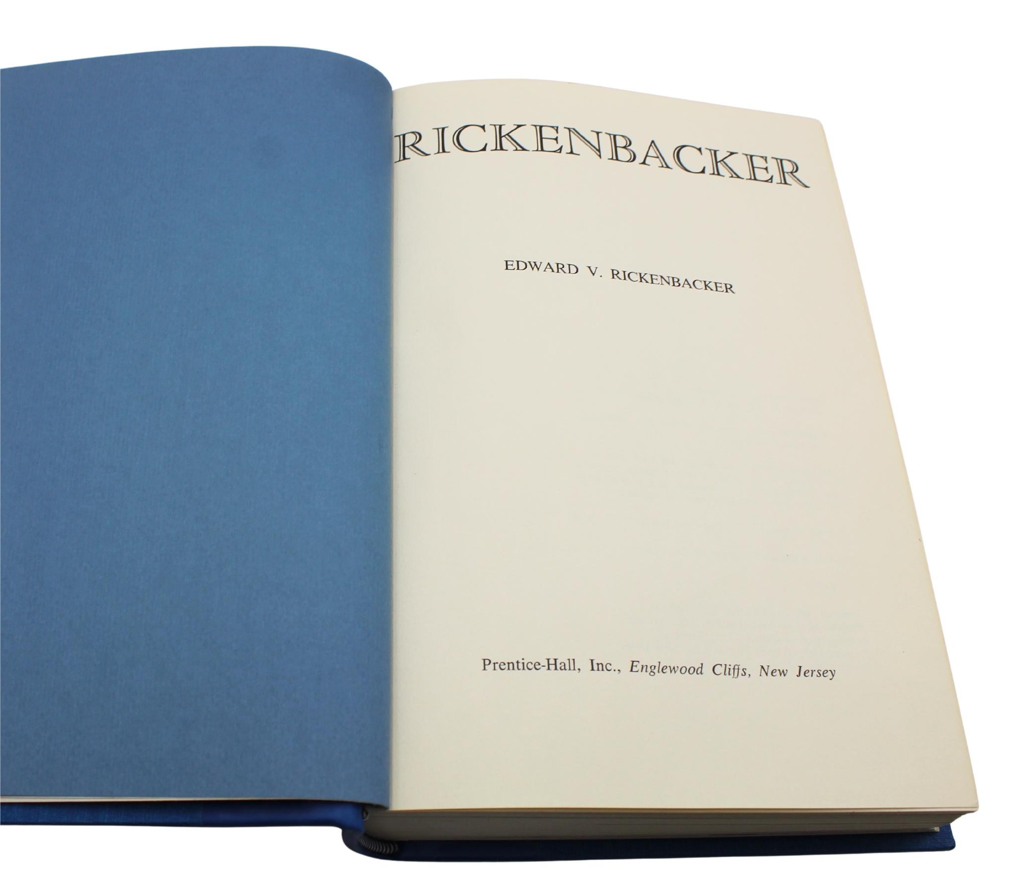 Cuir Rickenbacker : une autobiographie, signée par Eddie Rickenbacker, première édition, 1967 en vente