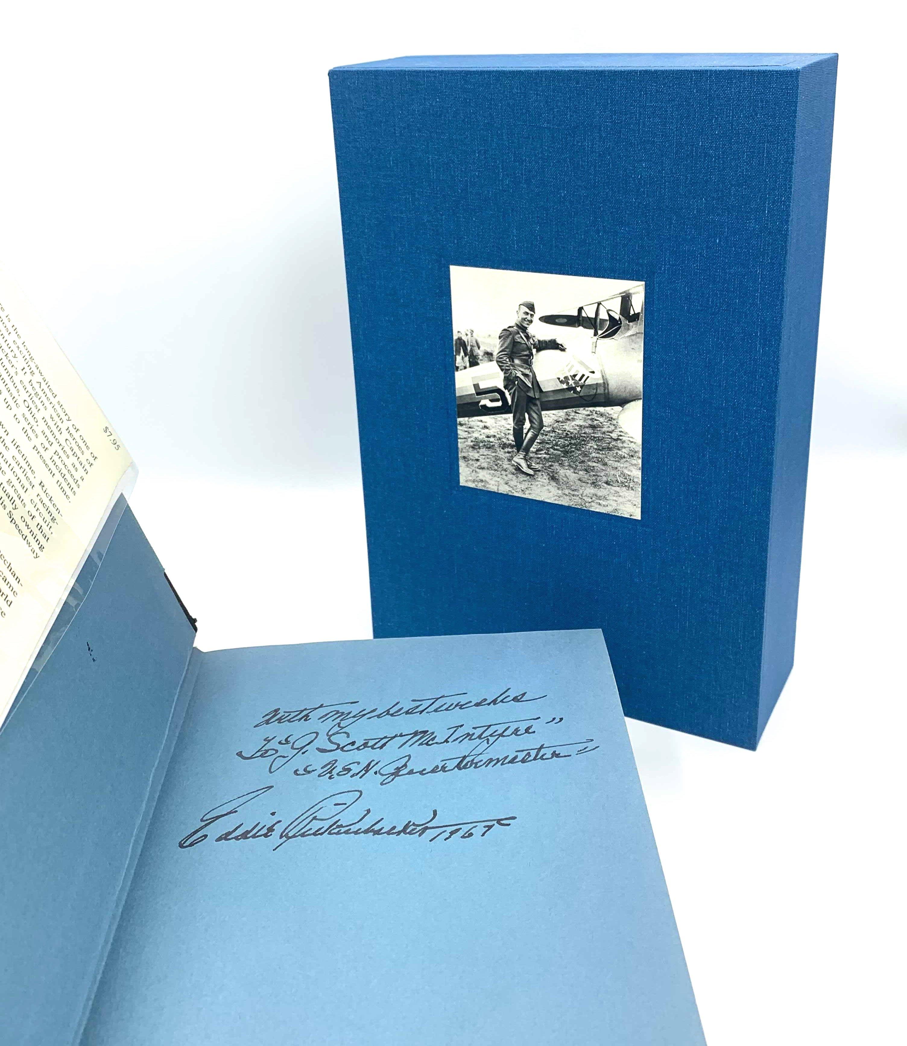 Rickenbacker, Signed and Inscribed by Edward Rickenbacker, Original Dust Jacket In Good Condition In Colorado Springs, CO