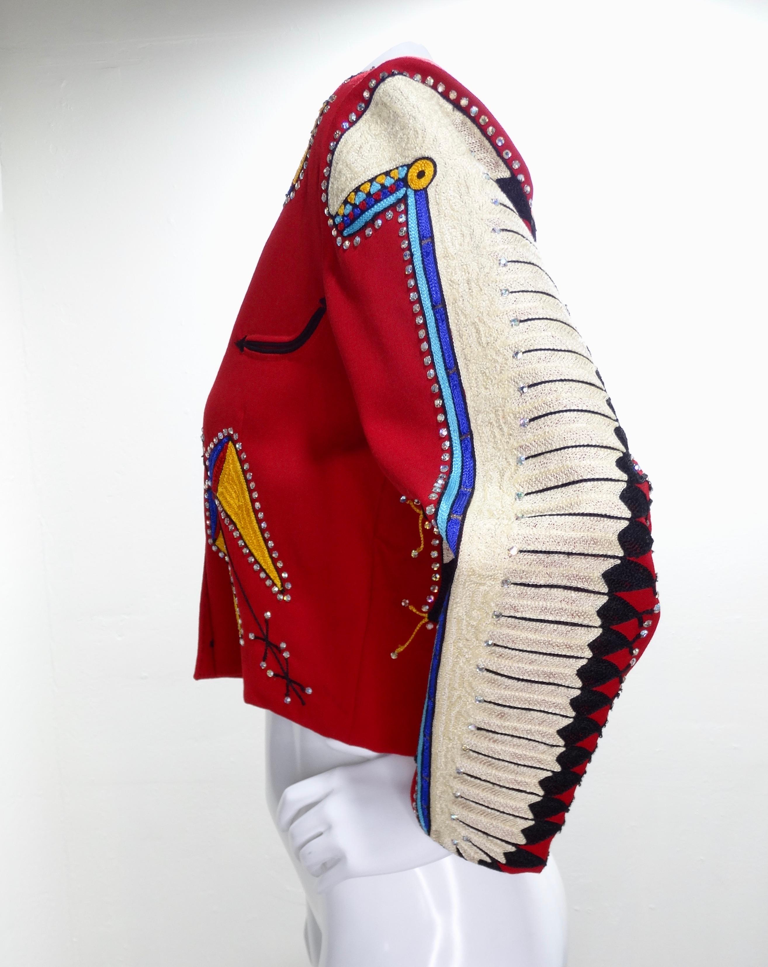 Rickrageous Native American verschönerte Jacke für Damen oder Herren
