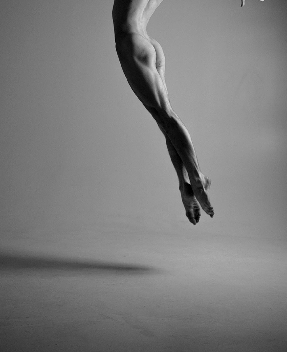 Apertura II. The Bailarín, series. Male Nude dancer Black & White photograph - Modern Photograph by Ricky Cohete