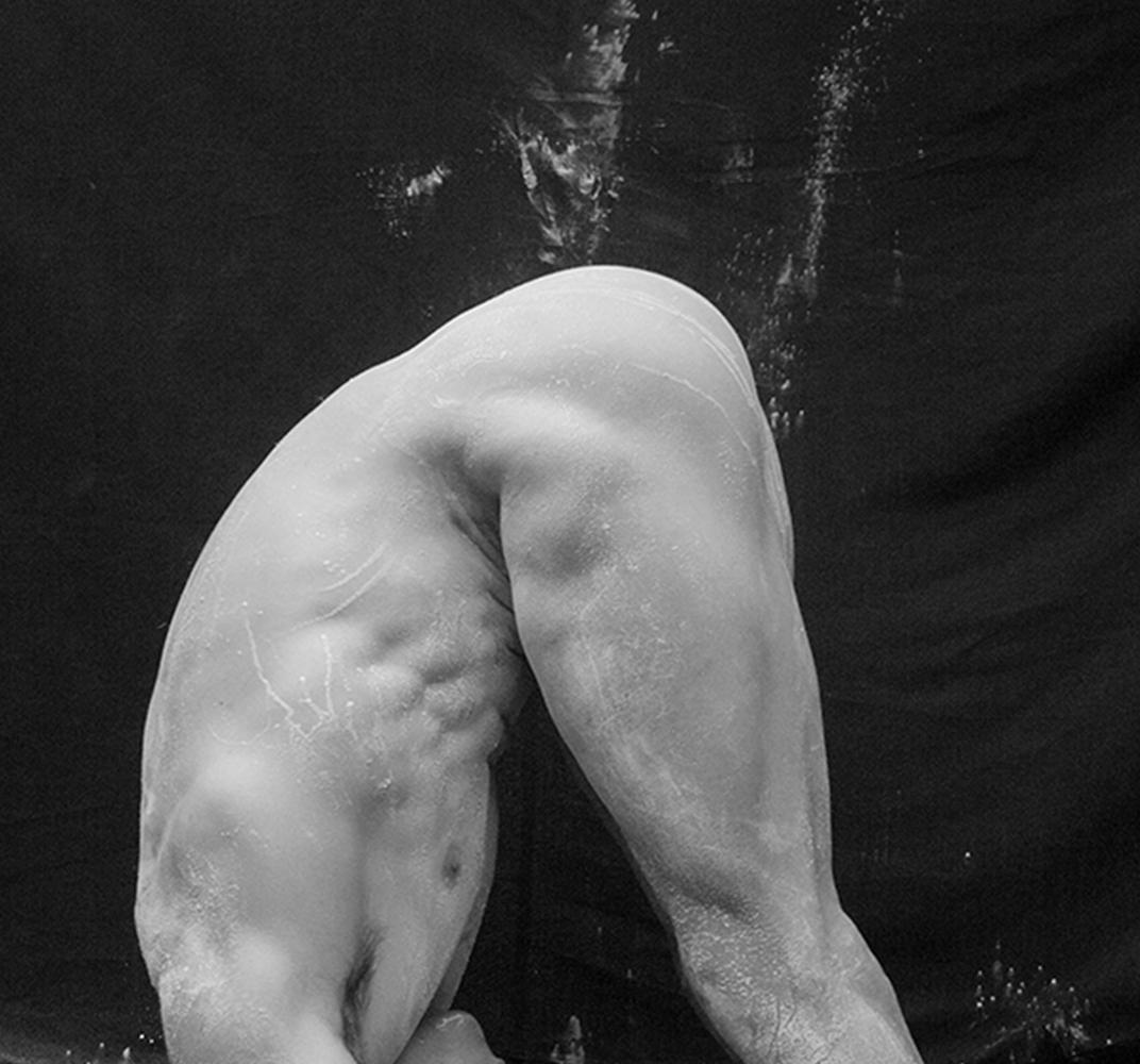 Arena Tres, From the series Acto Uno. Male Nude Limited Edition B&W Photograph - Black Black and White Photograph by Ricky Cohete