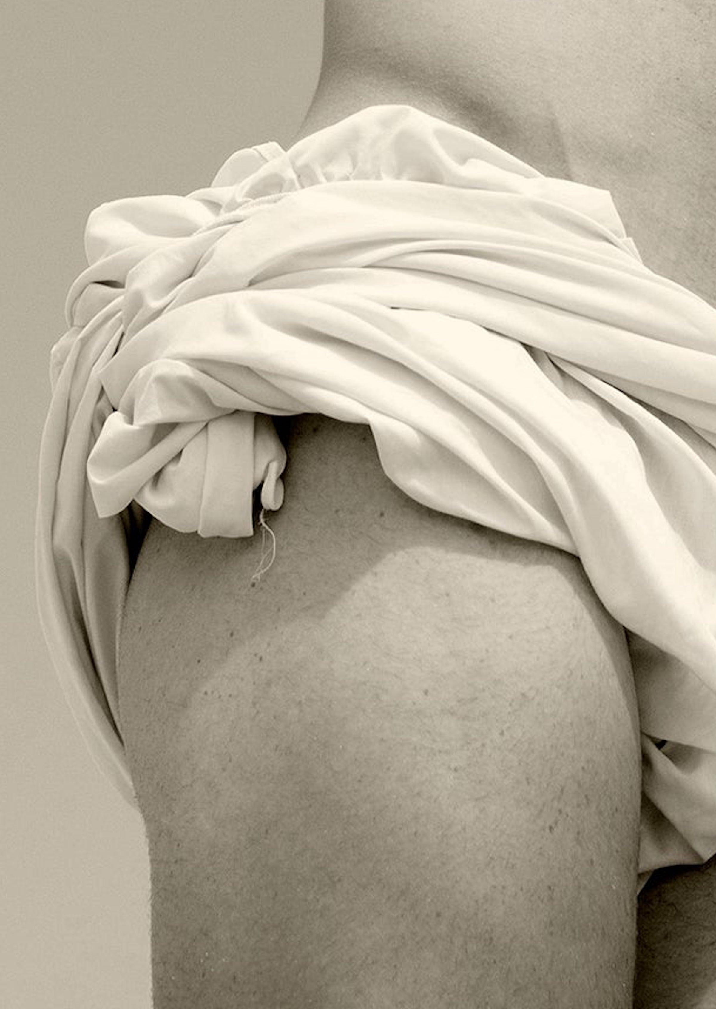 Bodice of a Man. Sepia. Limited Edition Photograph - Brown Color Photograph by Ricky Cohete
