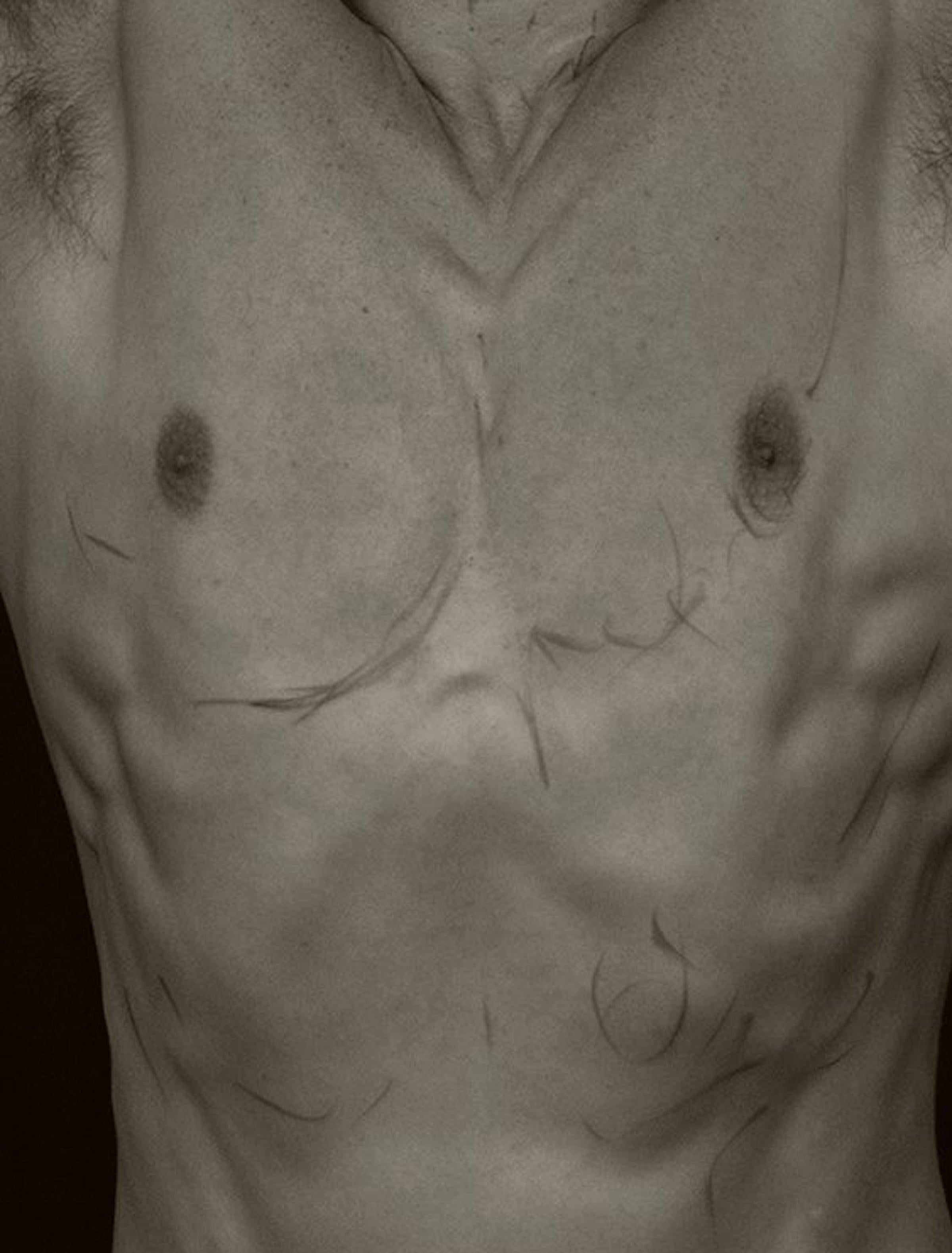 Körper, Sepia. Nackt. Limitierte Auflage einer Photographie im Angebot 1