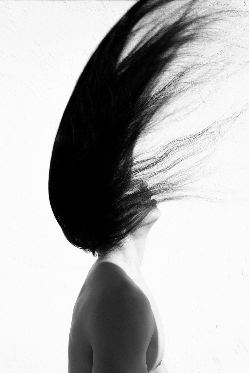 Caballero, Two and One, Diptychon. Aus der Motion-Serie (Grau), Figurative Photograph, von Ricky Cohete