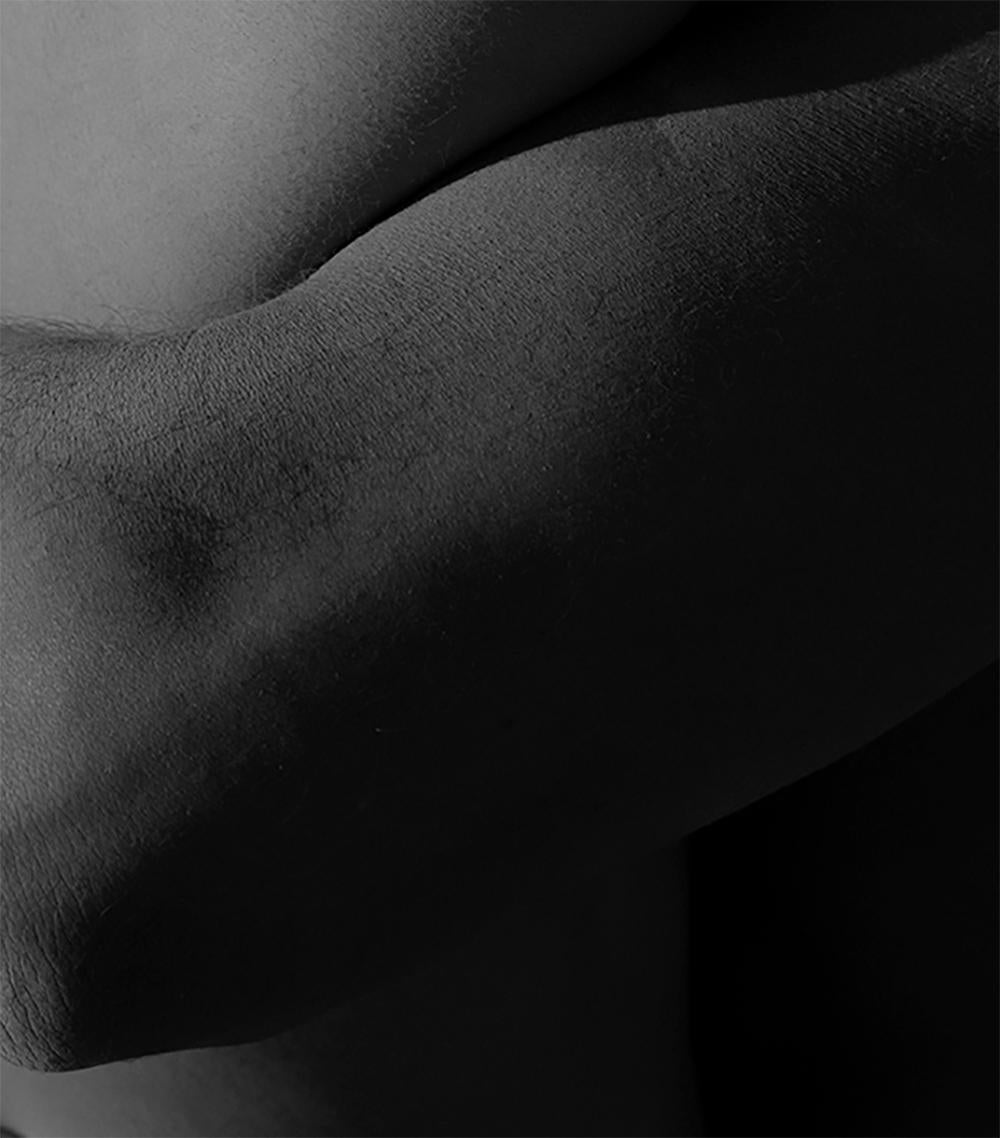 Cerro. From the Cerros, series.  Nudes. Limited Edition B&W Photograph - Black Nude Photograph by Ricky Cohete