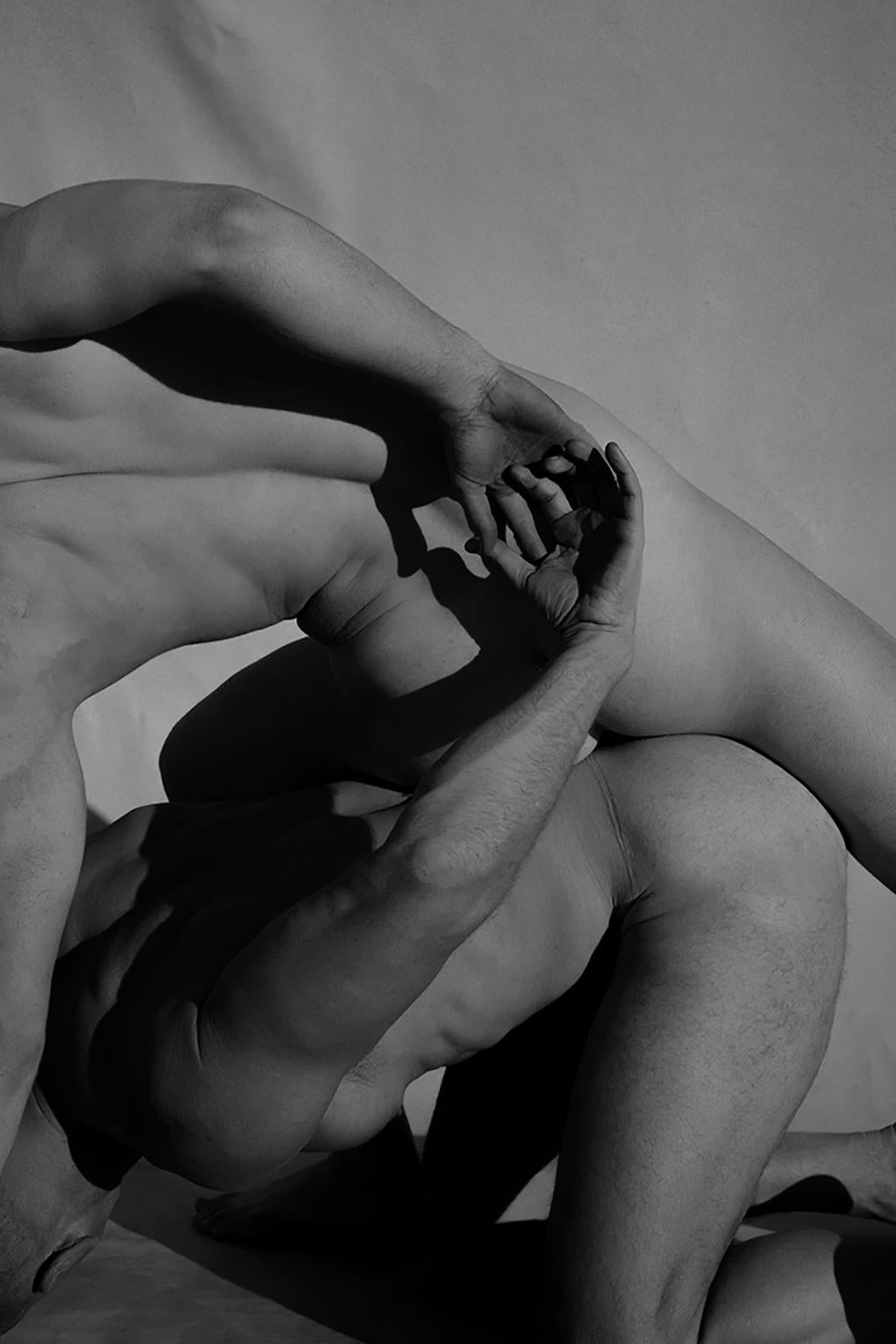 Ricky Cohete Black and White Photograph - Cuerpos II. Cerros series. Male Nudes Black & White Limited Edition Photograph