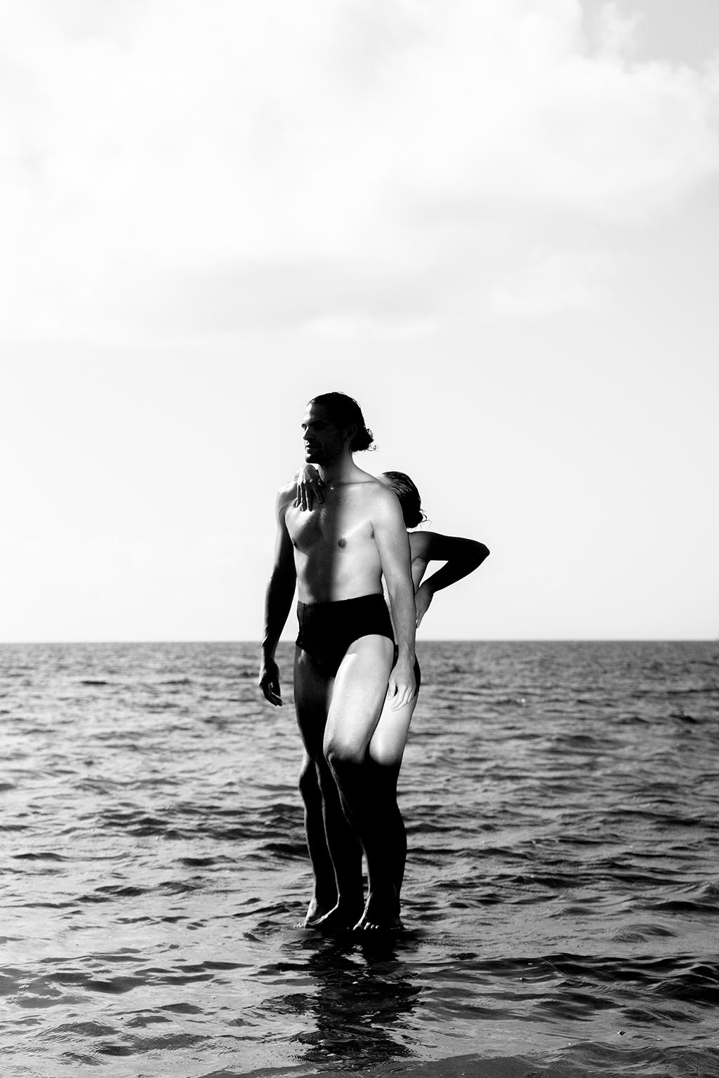 Ricky Cohete Nude Photograph - Danza de Fortuna Tres. Male Nude Limited Edition Black and White Photograph