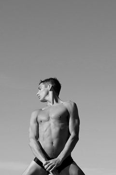 Man jumping our of the water, Two. Figurative Limited Edition Photograph