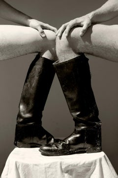 Men and Boots. Black & White Archival pigment print,  Medium