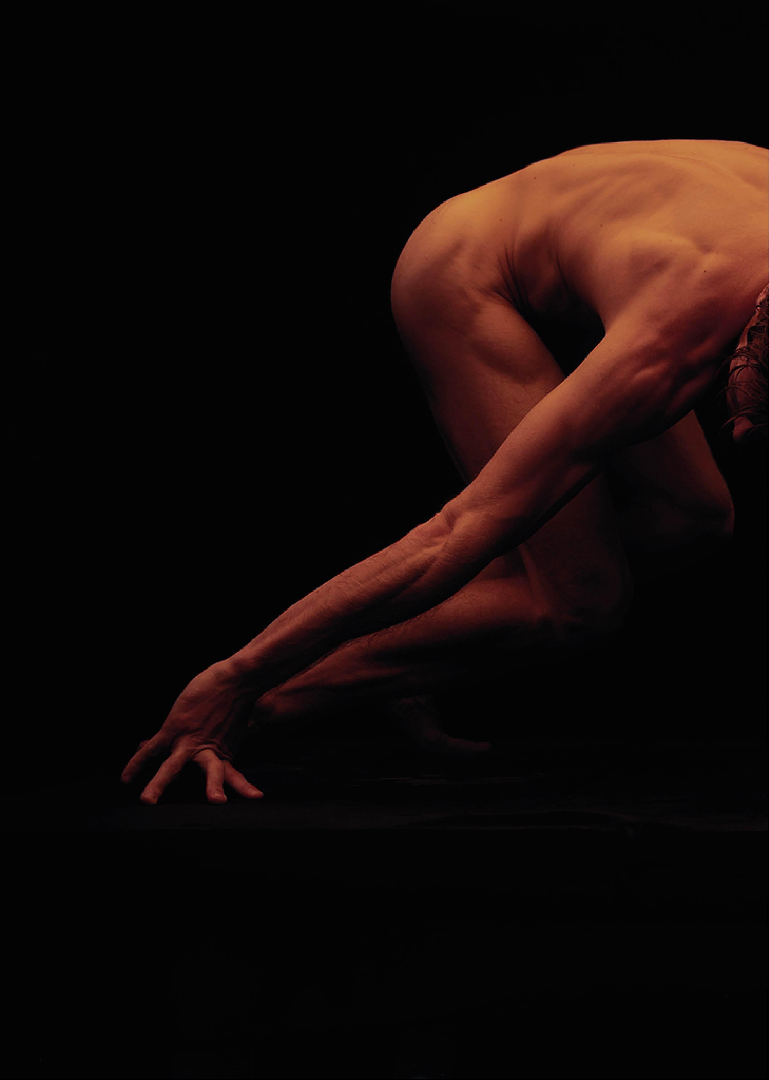 Momentum. Momentum, series. Male Nude Limited Edition Color Photograph - Black Nude Photograph by Ricky Cohete