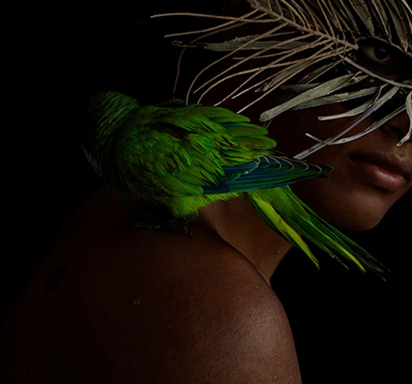 Niño con Máscara. Portrait. Limited Edition Color Photograph For Sale 1