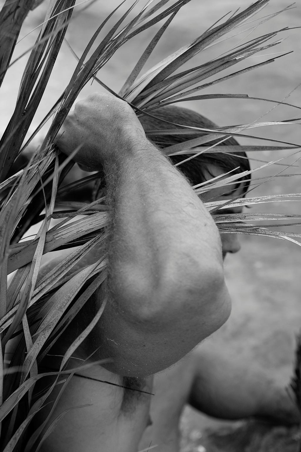 Ricky Cohete Nude Photograph - Palm, Three. Limited Edition Black and White Photograph