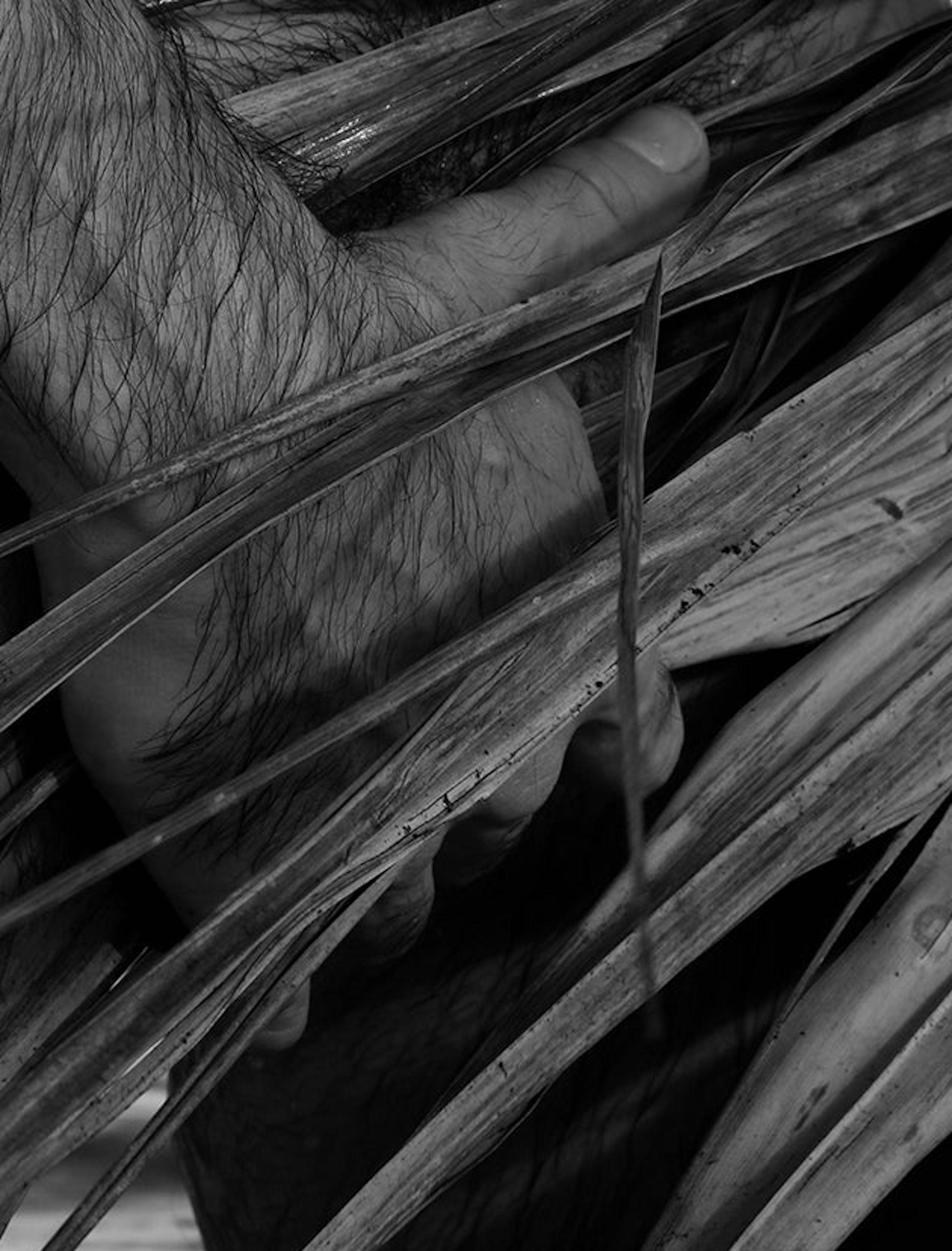 Handfläche, 2. Nackt.  Limitierte Auflage von Schwarz-Weiß-Schwarz  Fotografieren Sie (Zeitgenössisch), Photograph, von Ricky Cohete