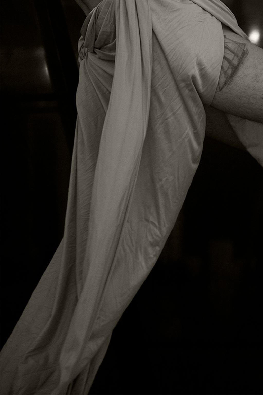 Phillip, Eight. Figurative Limited Edition Sepia Photograph - Black Nude Photograph by Ricky Cohete