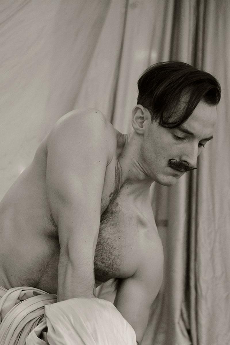 Phillip, Four. Figurative Limited Edition Sepia Photograph - Gray Nude Photograph by Ricky Cohete