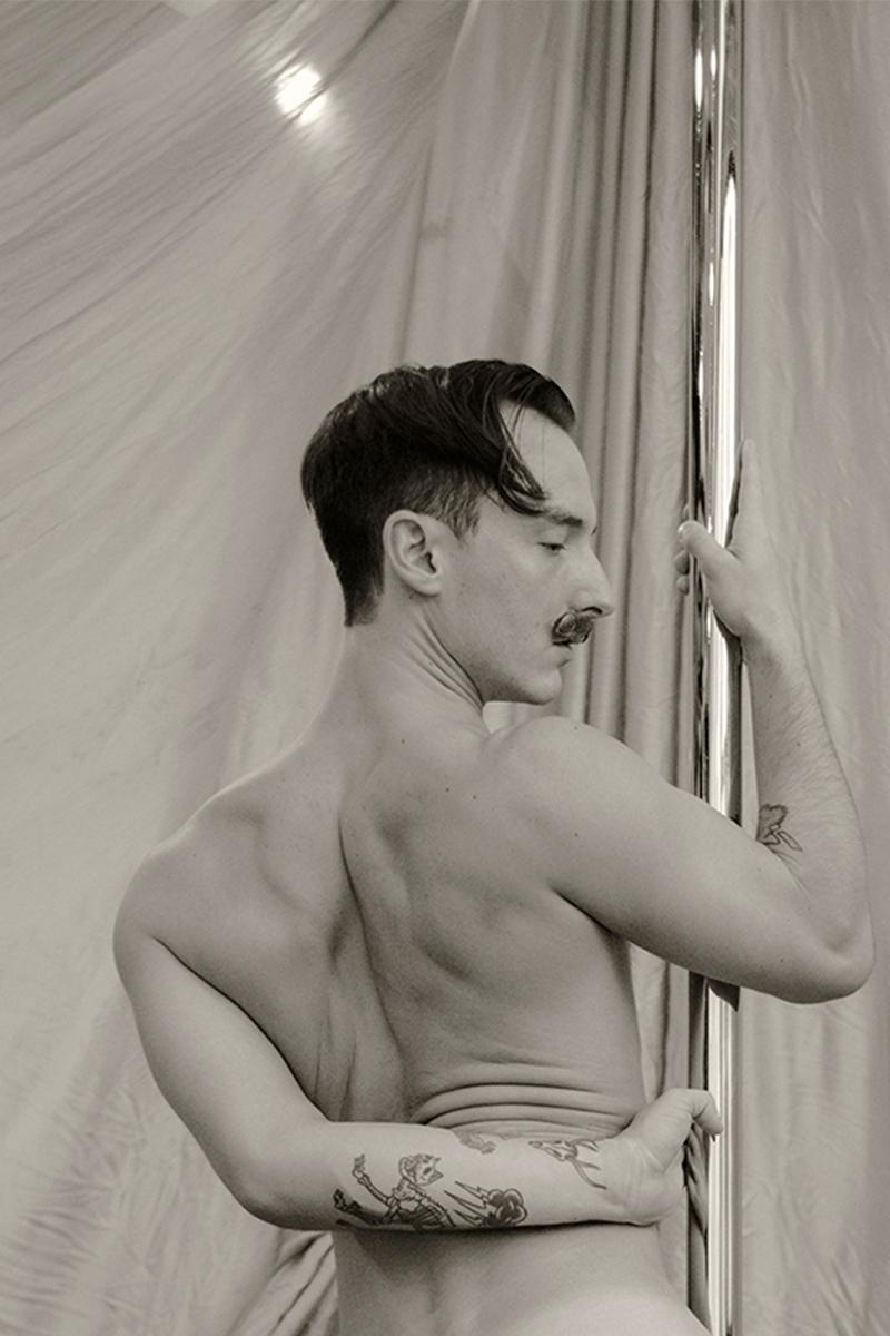 Phillip, Two. Nude. Limited Edition Sepia Photograph - Gray Black and White Photograph by Ricky Cohete