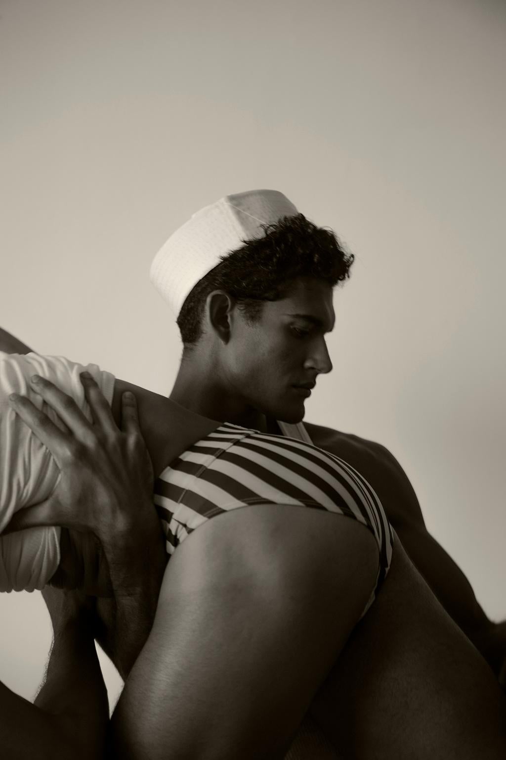 Rayas One and Rayas Three, Diptych. Male Sepia Limited Edition Photograph For Sale 1
